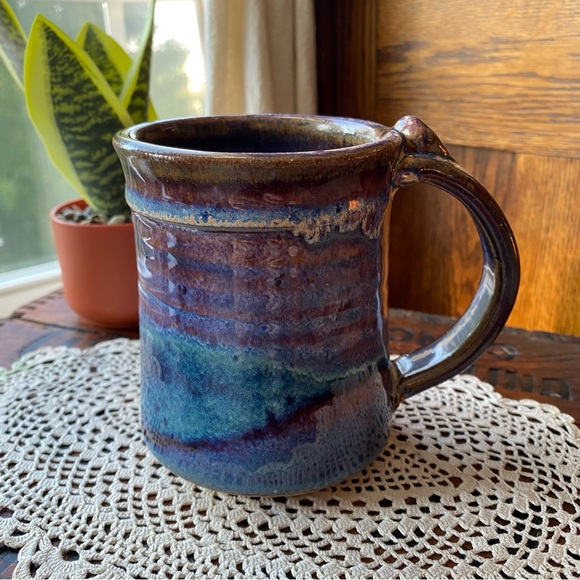 Vintage Other - Studio Pottery Handmade Coffee Mug Large